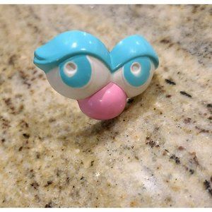 Mr. Mrs. Potato Head Replacement Part - Blue Eyes Blue Eyeshadow Pink Nose